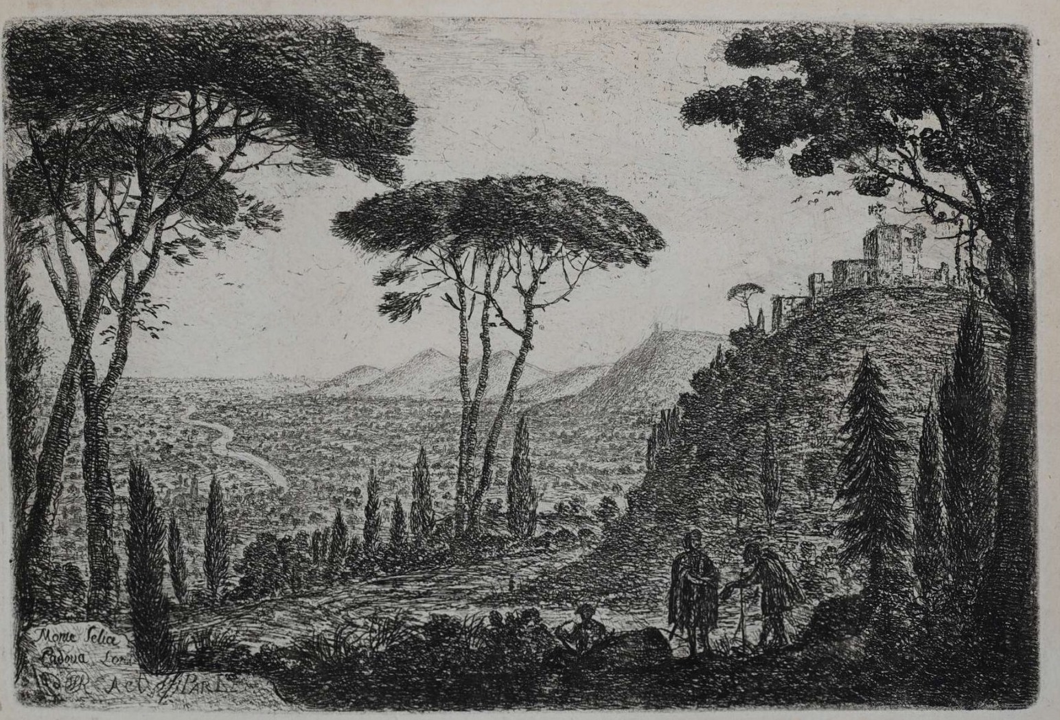 Veduta di Monselice inglese